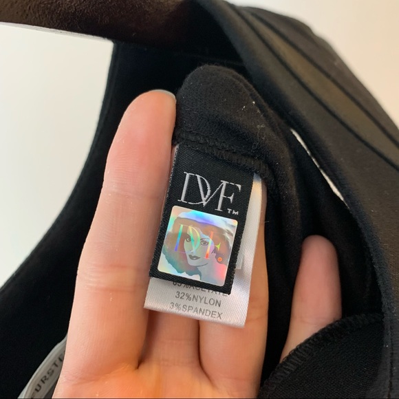 DVF Black bodycon knit dress size 6 - Picture 6 of 6